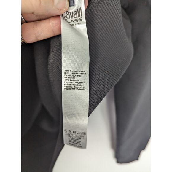 Cavalli Class by Roberto Cavalli Men's Leopard Graphic Hoodie Black Small NWT - Picture 7 of 10